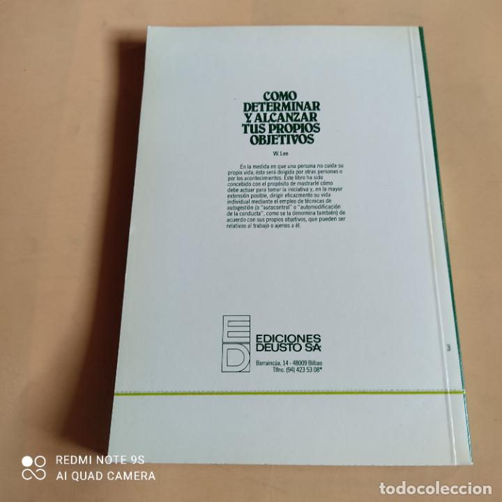 Libros de segunda mano: COMO DETERMINAR Y ALCANZAR TUS PROPIOS OBJETIVOS. AYNE LEE. 1986. EDICIONES DEUSTO. 169 PAGS. - Foto 7