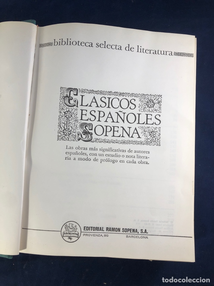 Libros de segunda mano: Cl&aacute;sicos espa&ntilde;oles SOPENA - Foto 1