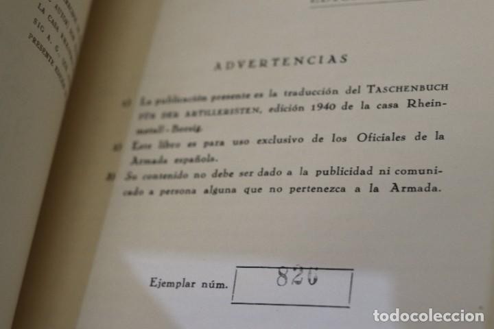Libros de segunda mano: MISCEL&Aacute;NEA ARTILLERA. EDITORIAL NAVAL - Foto 2
