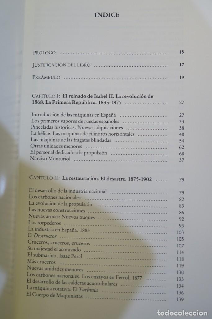 Libros de segunda mano: LA PROPULSION MECANICA EN LA ARMADA. ANTONIO DE LA VEGA - Foto 2