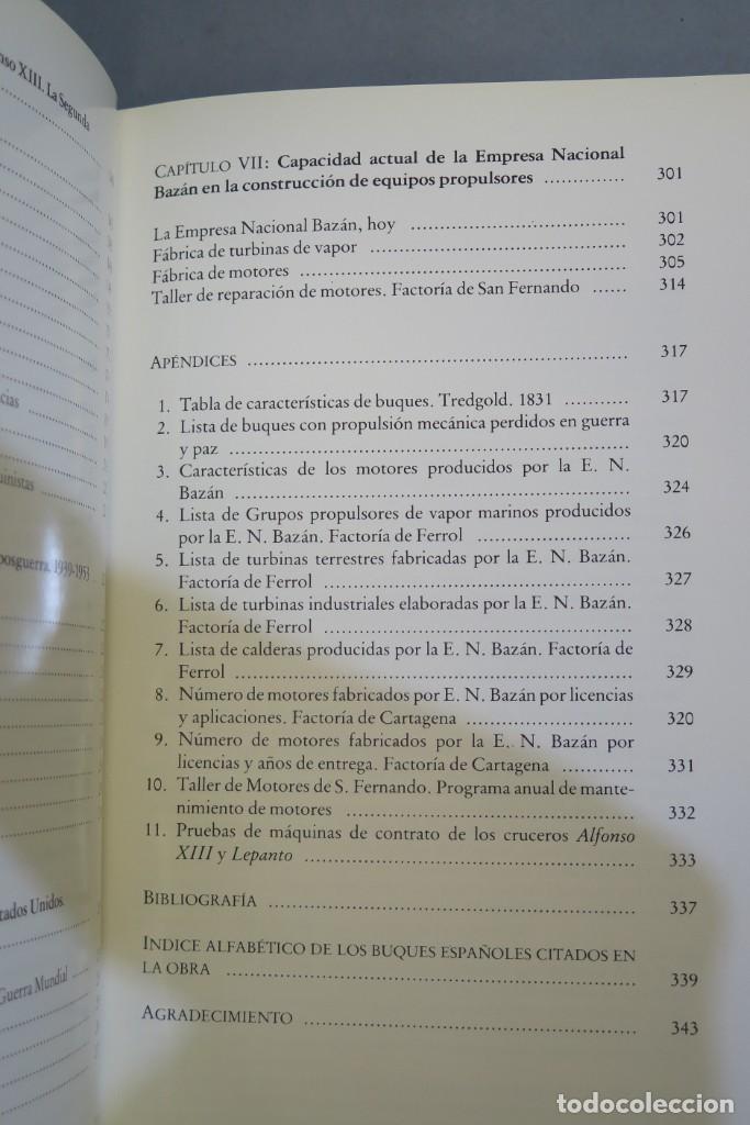 Libros de segunda mano: LA PROPULSION MECANICA EN LA ARMADA. ANTONIO DE LA VEGA - Foto 4
