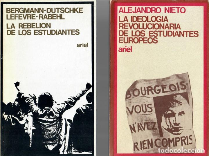 Libros de segunda mano: LA REBELI&Oacute;N DE LOS ESTUDIANTES + LA IDEOLOG&Iacute;A REVOLUCIONARIA DE LOS ESTUDIANTES EUROPOS