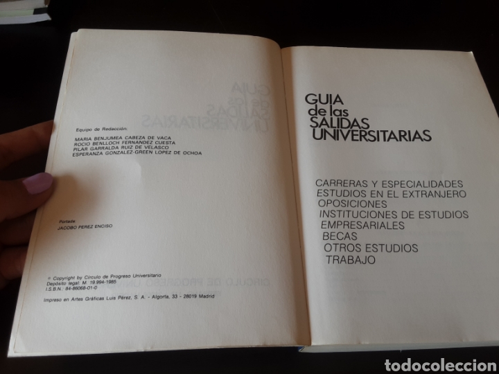 Libros de segunda mano: Gu&iacute;a de las SALIDAS UNIVERSITARIAS. - Foto 4