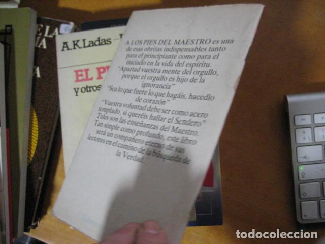 Libros de segunda mano: A LOS PIES DEL MAESTRO &middot;&middot;&middot;&middot;&middot; ALCYONE OBELISCO - Foto 2