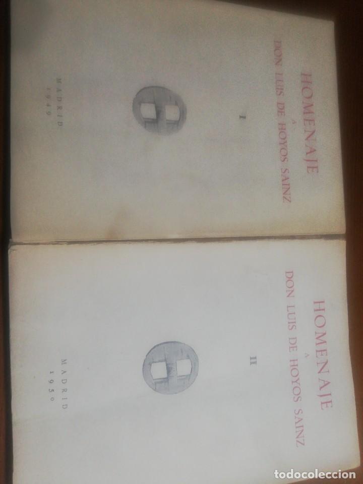 Gebrauchte B&uuml;cher: Homenaje a Don Luis de Hoyos Sanz. 2 Tomos. 1949/50