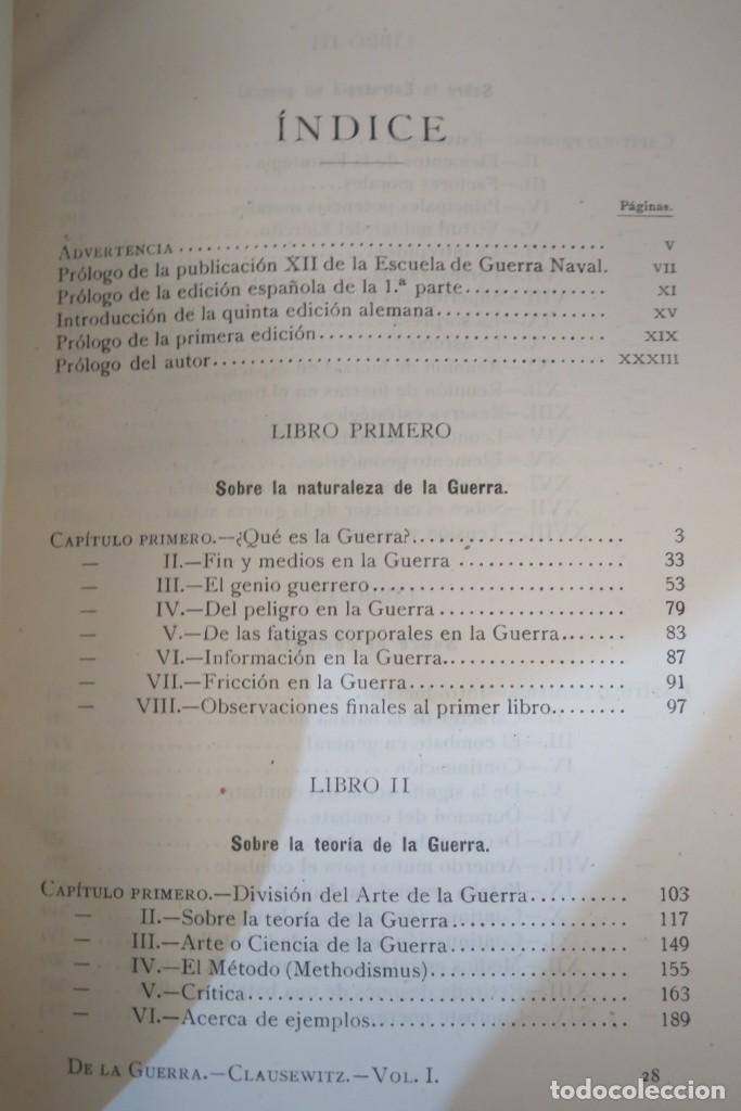 Libros de segunda mano: DE LA GUERRA. CLAUSEWITZ. 2 TOMOS - Foto 2