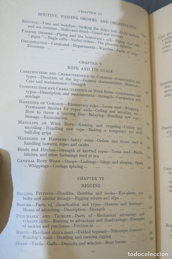 Libros de segunda mano: MANUAL OF SEAMANSHIP. 1951. 2 TOMOS - Foto 3