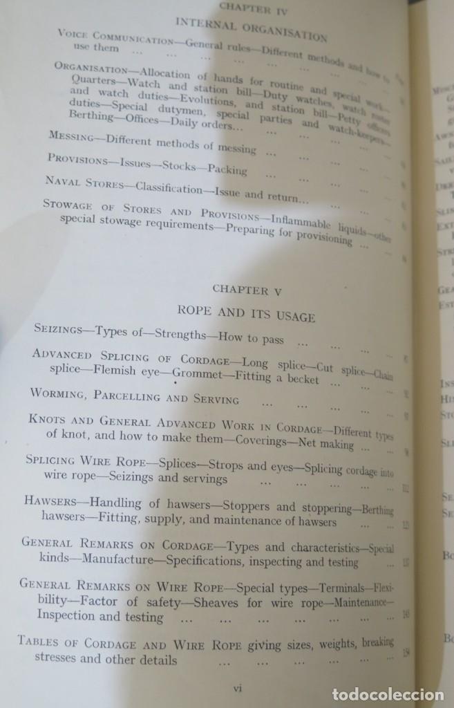 Libros de segunda mano: MANUAL OF SEAMANSHIP. 1951. 2 TOMOS - Foto 7