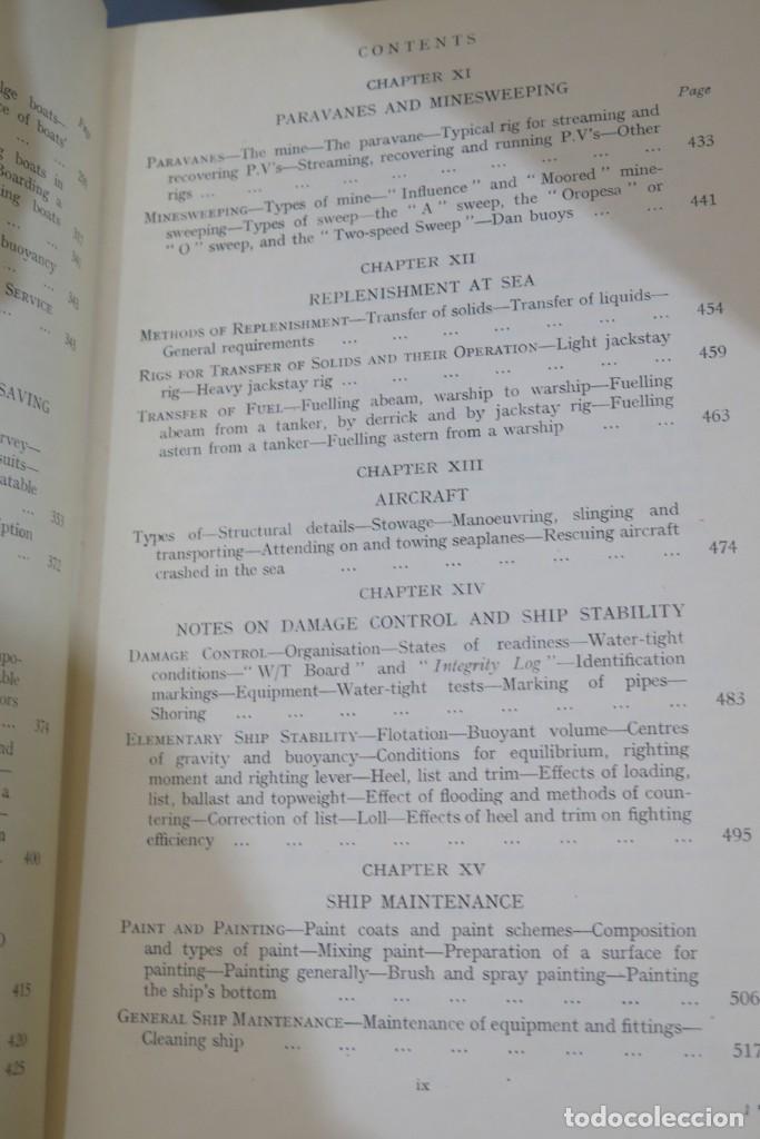 Libros de segunda mano: MANUAL OF SEAMANSHIP. 1951. 2 TOMOS - Foto 10