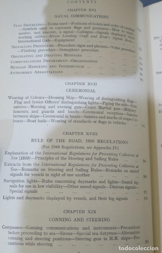 Libros de segunda mano: MANUAL OF SEAMANSHIP. 1951. 2 TOMOS - Foto 11