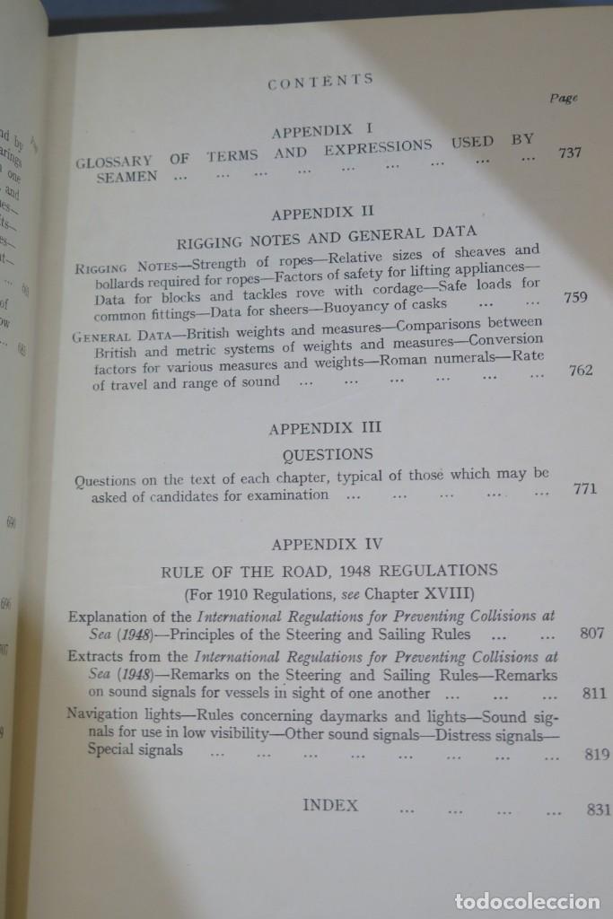 Libros de segunda mano: MANUAL OF SEAMANSHIP. 1951. 2 TOMOS - Foto 14