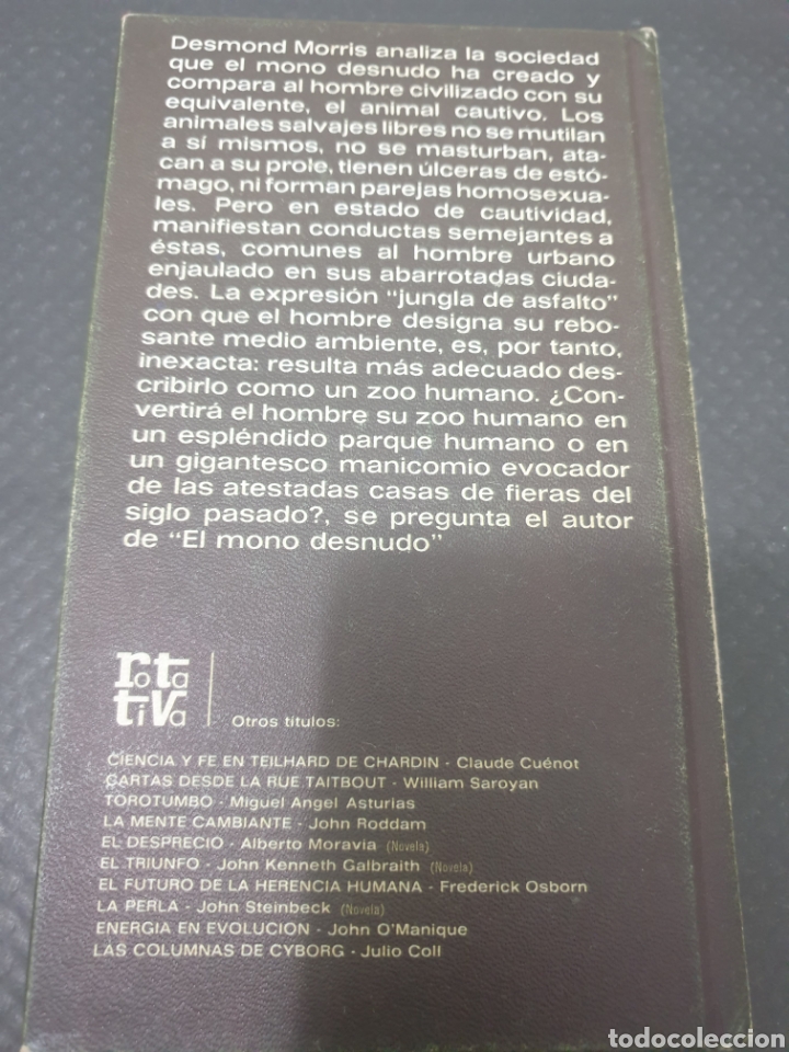 Libros de segunda mano: El zoo humano, 1973, desmond morris - Foto 4