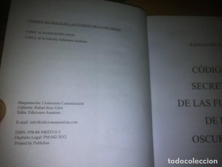 Libros de segunda mano: Libro: C&Oacute;DIGOS SECRETOS DE LAS FUERZAS DE LA OSCURIDAD - Foto 4