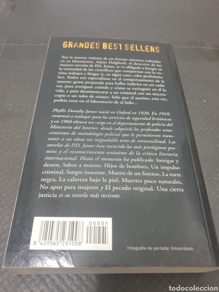 Libros de segunda mano: Muerte de un forense, 1998, p.d. james - Foto 4