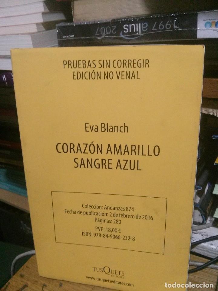 Libros de segunda mano: CORAZ&Oacute;N AMARILLO SANGRE AZUL, EVA CLANCH, ED. TUS QUETS - Foto 1