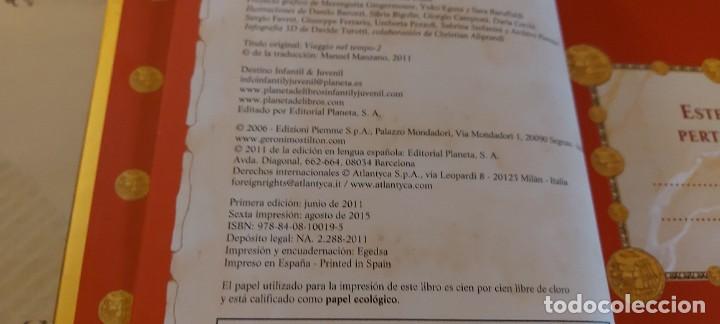 Libros de segunda mano: GERONIMO STILTON VIAJE EN EL TIEMPO 2 sexta edici&oacute;n 2015 - Foto 2