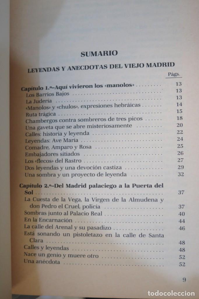 Libros de segunda mano: LEYENDAS Y AN&Eacute;CDOTAS DEL VIEJO MADRID. AZORIN - Foto 2