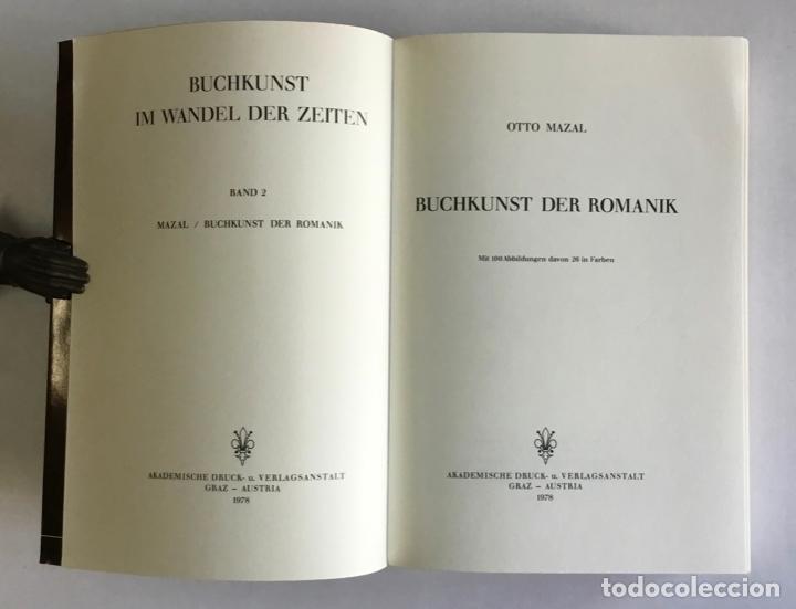 Libros de segunda mano: BUCHKUNST DER ROMANIK. - MAZAL, Otto. - Foto 2