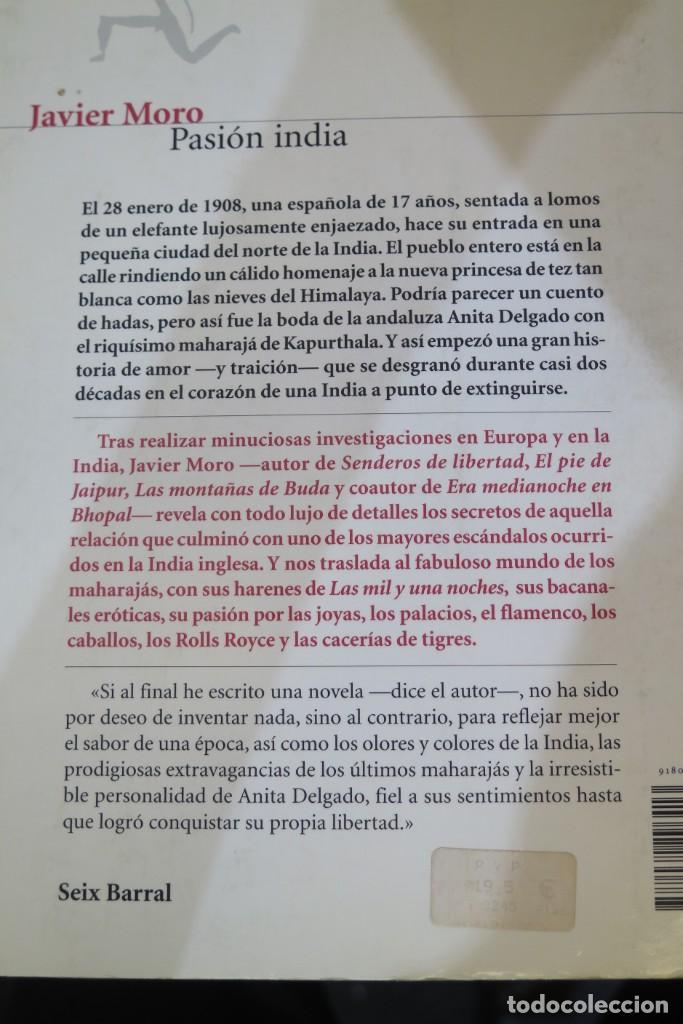 Libros de segunda mano: PASION INDIA. JAVIER MORO - Foto 2