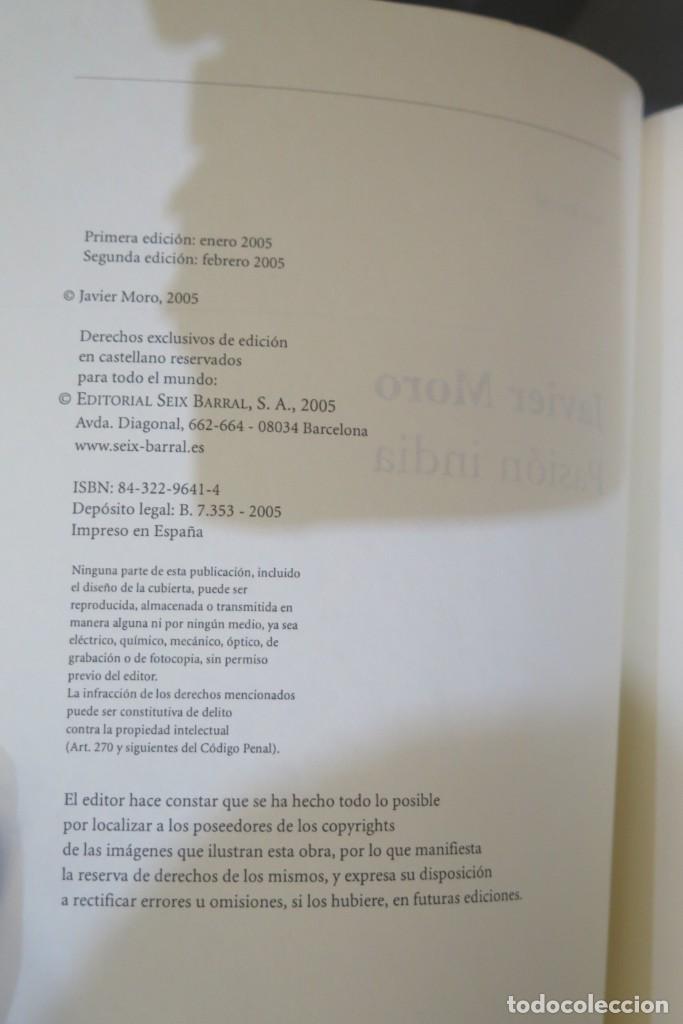 Libros de segunda mano: PASION INDIA. JAVIER MORO - Foto 3