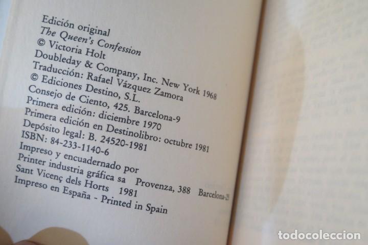 Libros de segunda mano: LA CONFESI&Oacute;N DE LA REINA. HOLT - Foto 5