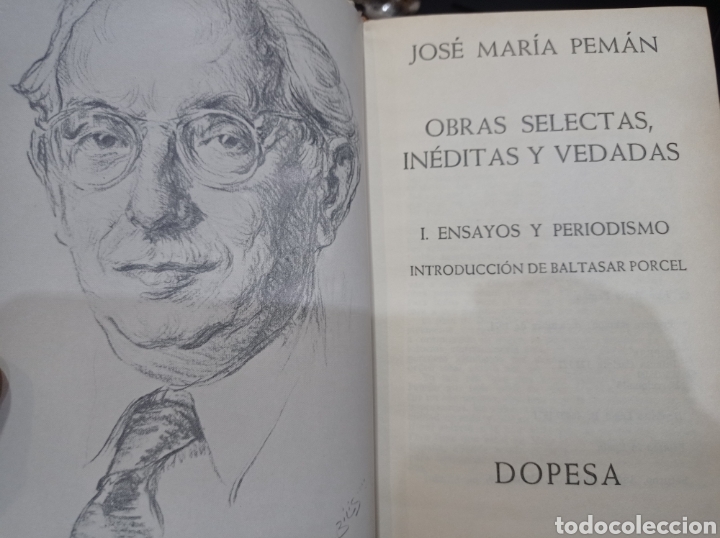 Libros de segunda mano: Jos&eacute; M. Pem&aacute;n. Obras in&eacute;ditas y vedadas. 5 Tomos. - Foto 2