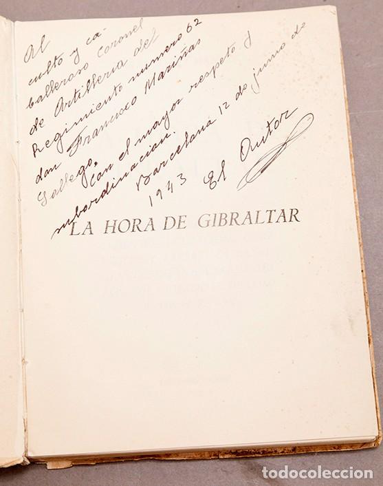 Libros de segunda mano: CAPITAN BAEZA : LA HORA DE GIBRALTAR - DEDICATORIA DEL AUTOR - Foto 3