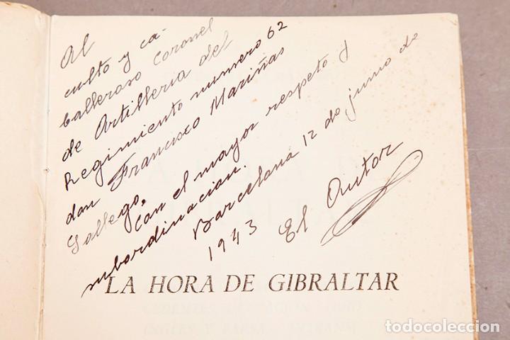 Libros de segunda mano: CAPITAN BAEZA : LA HORA DE GIBRALTAR - DEDICATORIA DEL AUTOR - Foto 4