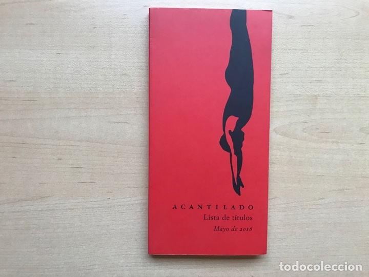 Libros de segunda mano: Acantilado. Lista de t&iacute;tulos. Mayo 2016 - Foto 1