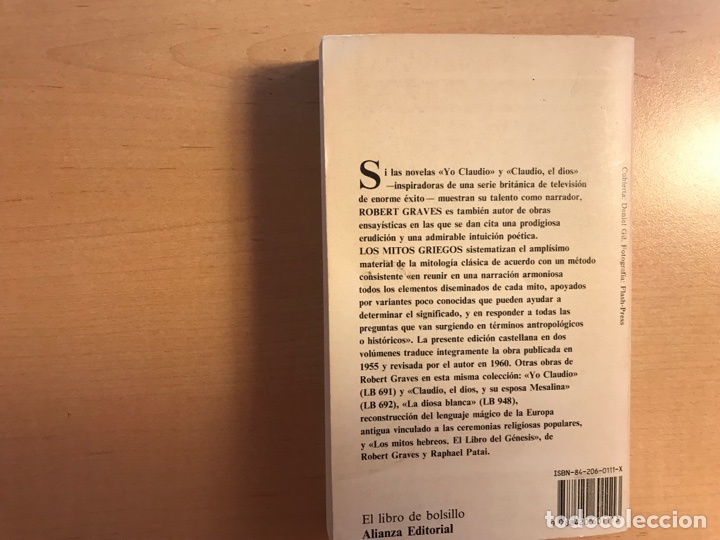 Libros de segunda mano: Los mitos griegos 2. Robert graves. Alianza editorial - Foto 2