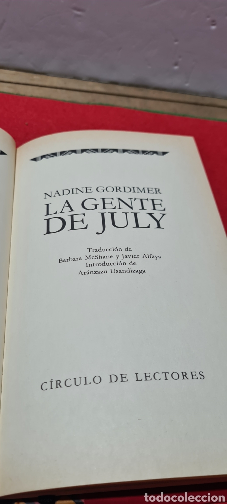 Libros de segunda mano: La gente de July. Nadine Gordimer. C&iacute;rculo de Lectores. - Foto 6
