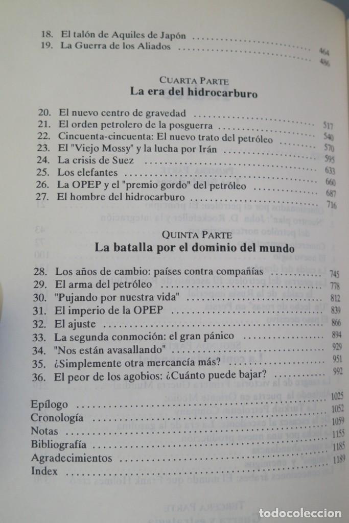 Libros de segunda mano: LA HISTORIA DEL PETROLEO. YERGIN - Foto 3
