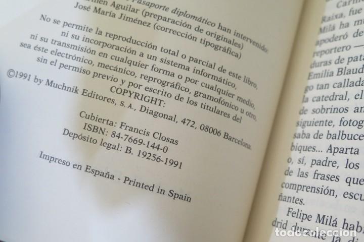 Libros de segunda mano: 1991.- PASAPORTE DIPLOMATICO. LLOP - Foto 3