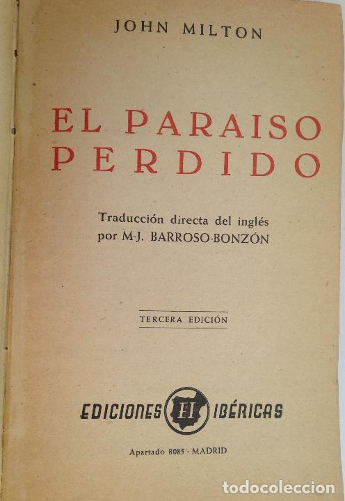 Libros de segunda mano: El Paraiso Perdido - John Milton - Foto 2
