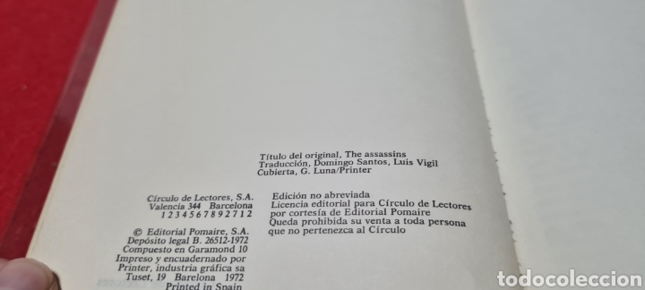 Libros de segunda mano: Los Asesinos. Elia Kazan. C&iacute;rculo de Lectores. - Foto 5