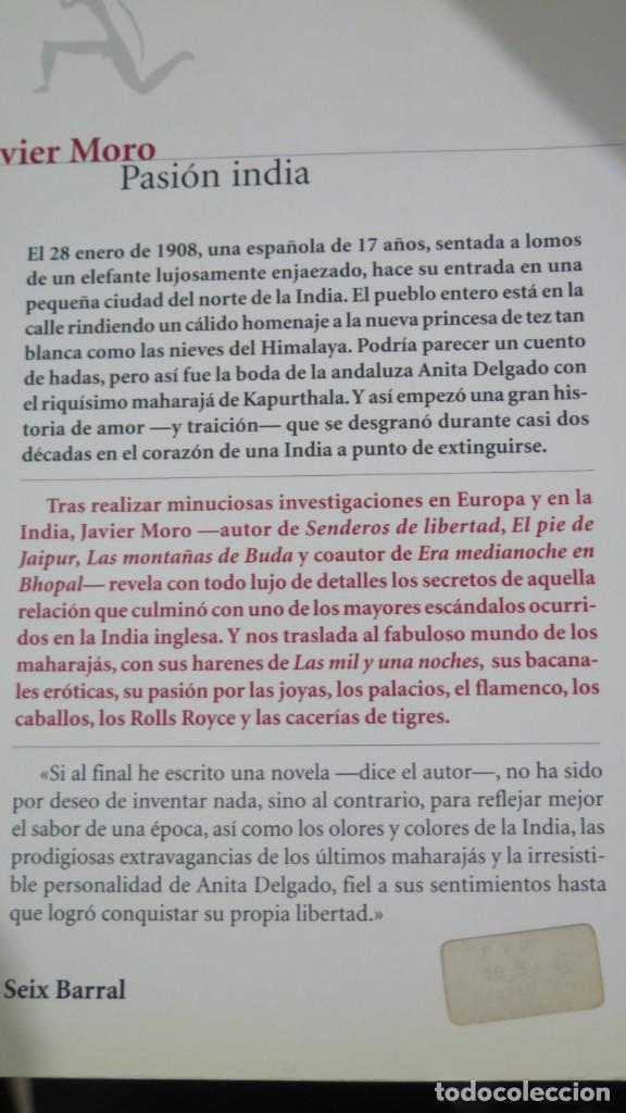 Libros de segunda mano: PASION INDIA. JAVIER MORO - Foto 3