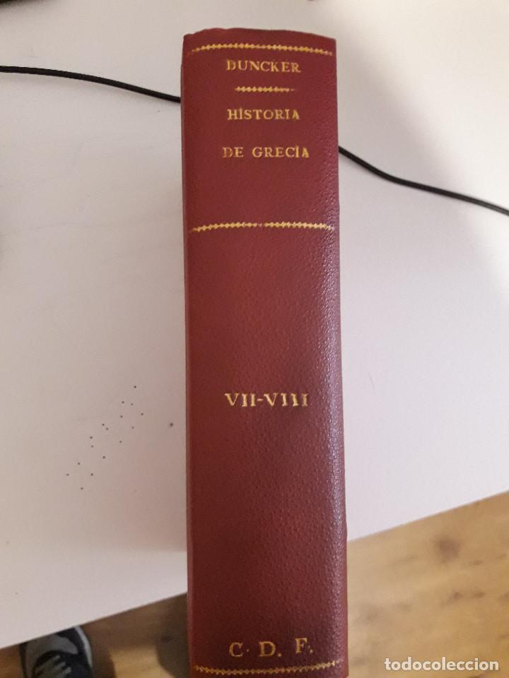 Libros de segunda mano: DUNCKER,Maximo ,HISTORIA de Grecia,tapa dura, - Foto 6