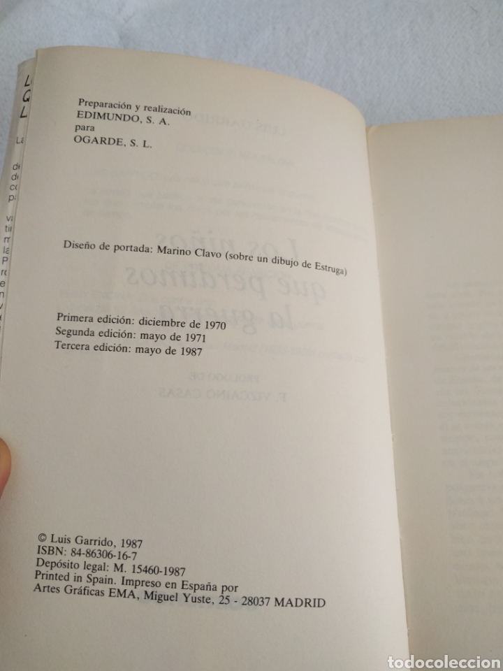 Libros de segunda mano: Los ni&ntilde;os que perdimos la guerra. Luis Garrido. Edimundo. - Foto 4