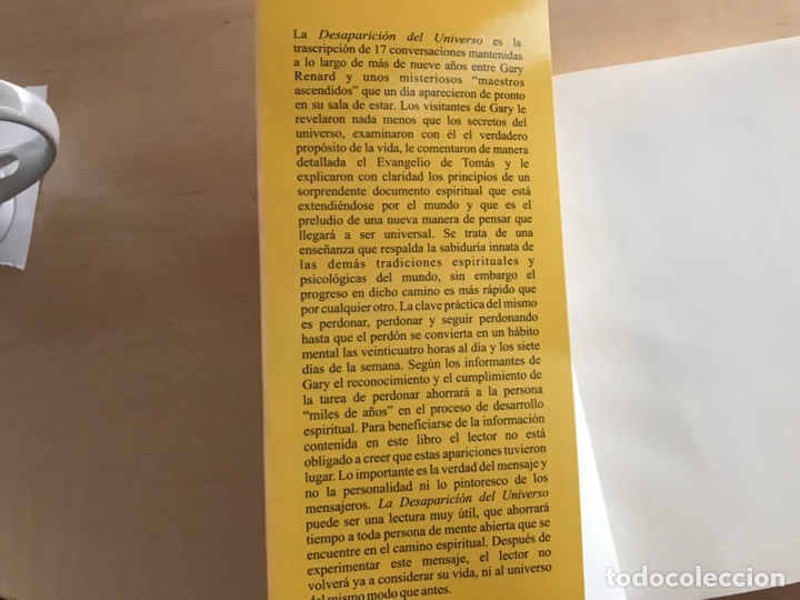 Libros de segunda mano: La desaparici&oacute;n del universo. Gary R. Renard. Sirio - Foto 4