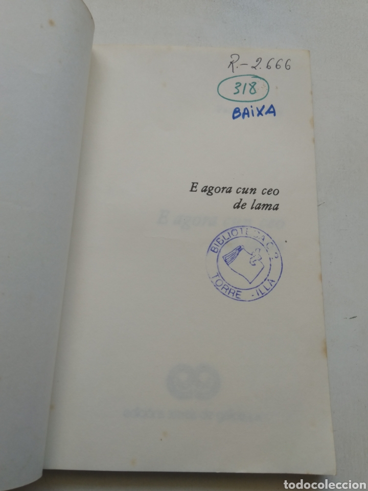 Libros de segunda mano: E AGORA CUN CEO DE LAMA/PACO MART&Iacute;N - Foto 3