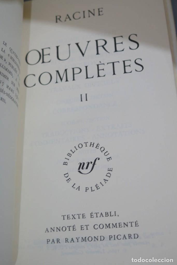 Libros de segunda mano: 1950.- OEUVRES. RACINE. PLEIADE. 2 TOMOS - Foto 7
