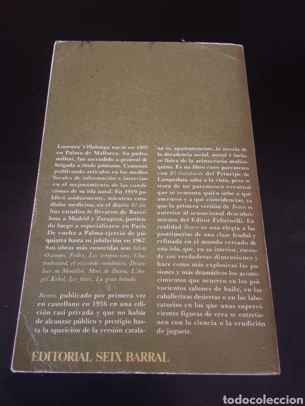 Libros de segunda mano: Bearn -Lorenzo Villalonga- - Foto 3