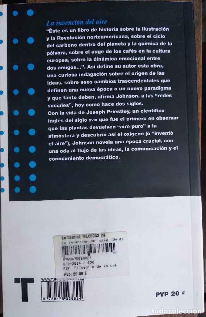 Libros de segunda mano: La invenci&oacute;n del aire. Steven Johnson - Foto 2