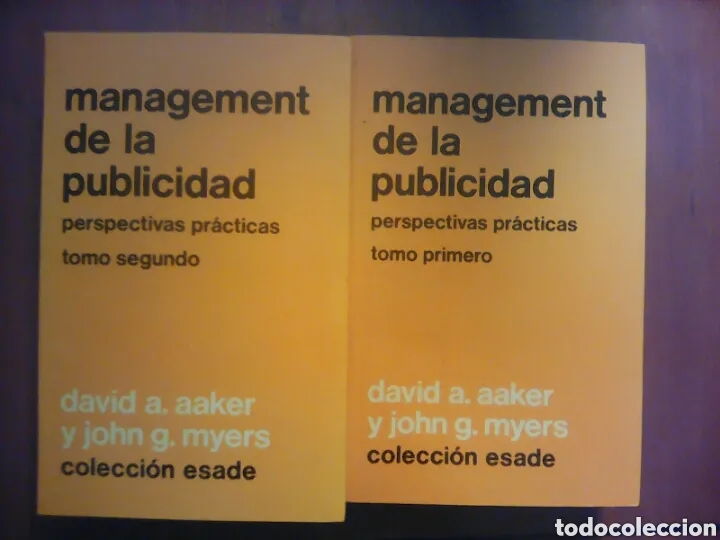Libros de segunda mano: MANAGEMENT DE LA PUBLICIDAD PERSPECTIVAS PRACTICAS 2 (COMPLETO) DAVID Y JOHN - Foto 1
