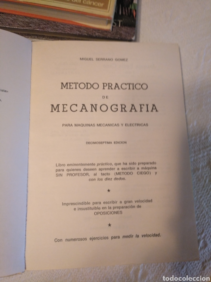 Libros de segunda mano: M&eacute;todo Pr&aacute;ctico de Mecanograf&iacute;a. 17 edici&oacute;n 1973 - Foto 2