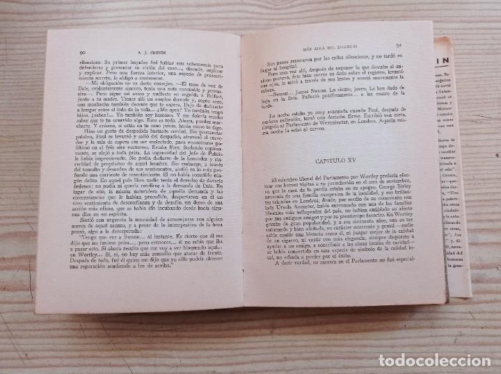 Libros de segunda mano: Mas Alla Del Silencio - A.J. Cronin - 1959 - Exito - Foto 3