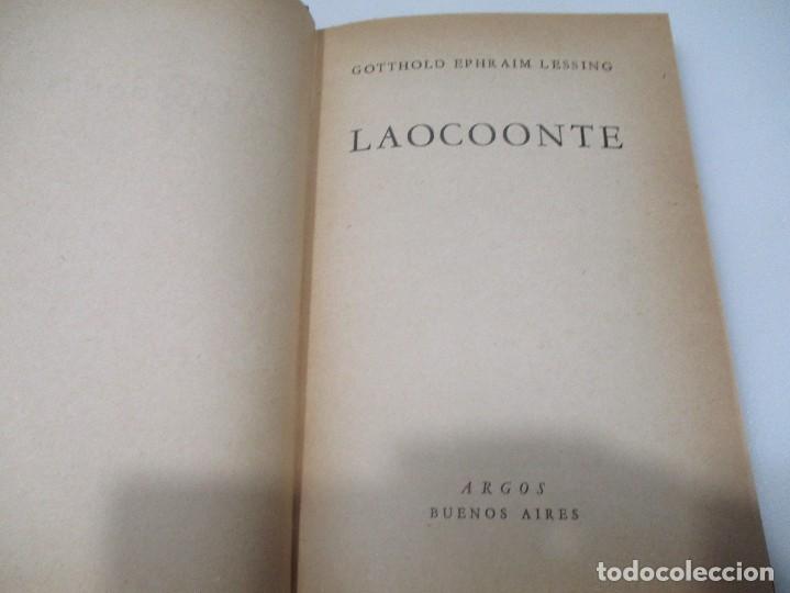 Libros de segunda mano: GOTTHOLD EPHRAIM LESSING Laocoonte W7799 - Foto 2