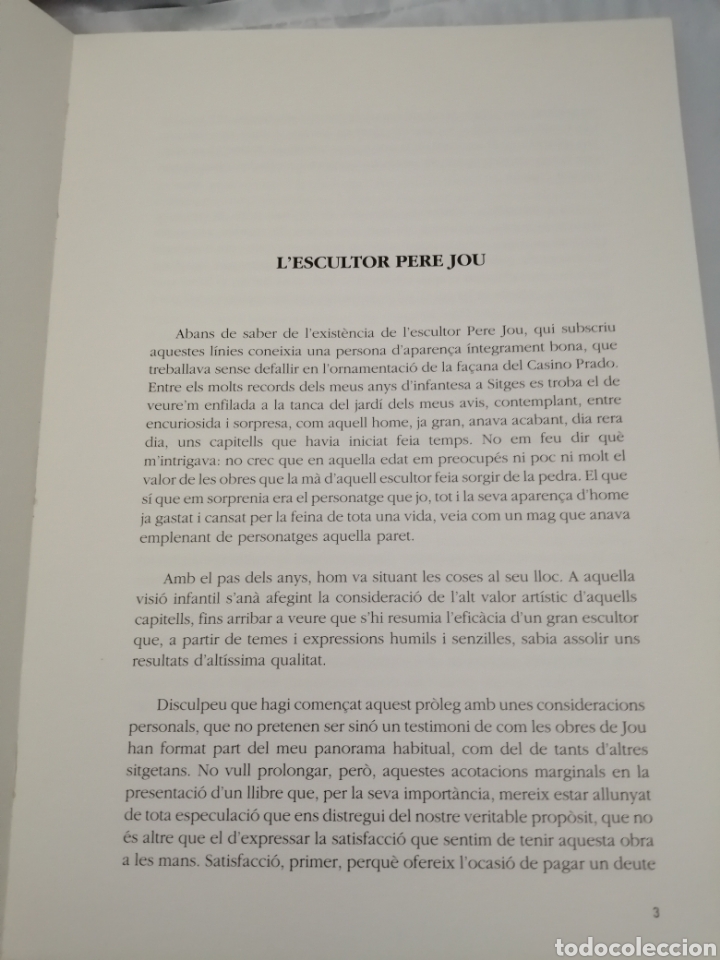 Libros de segunda mano: LESCULTOR PERE JOU (PRIMERA EDICI&Oacute;) - Foto 7