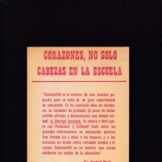 Libros de segunda mano: CORAZONES, NO SOLO CABEZAS EN LA ESCUELA - A. S. NEILL - EDITORES MEXICANOS UNIDOS 1975 / 1ª EDICION. Lote 273963813