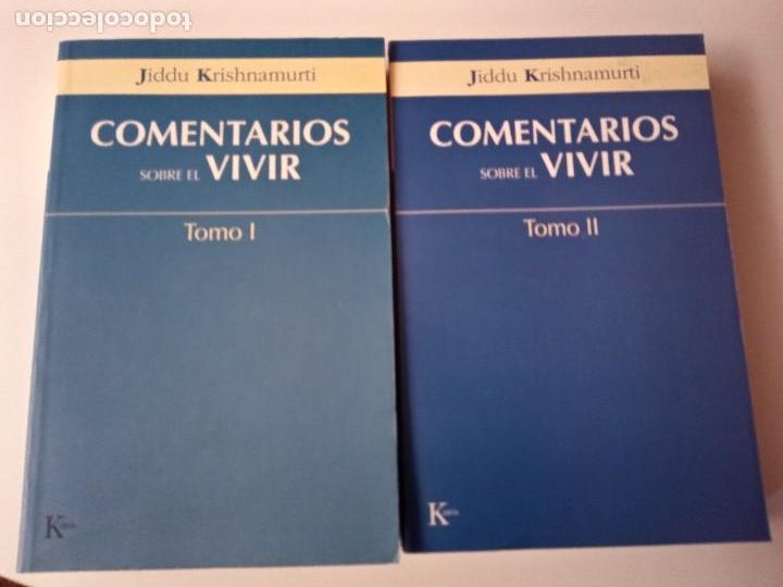 Libros de segunda mano: COMENTARIOS SOBRE VIVIR DE JIDDU KRISHNAMURTI LIBRO LOS 2 TOMOS - Foto 1